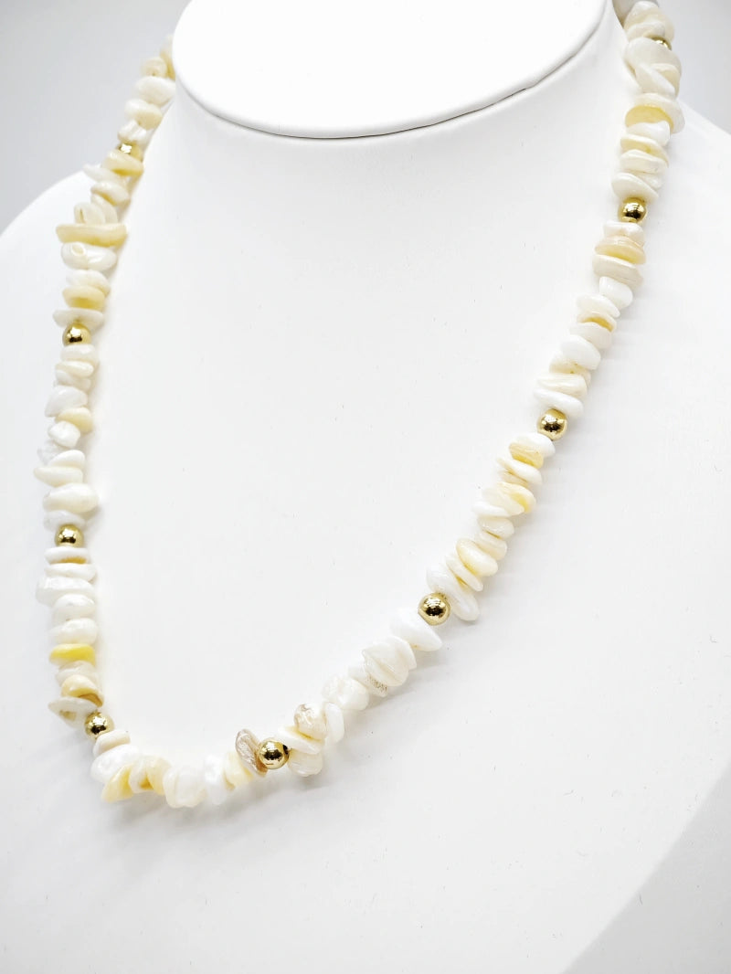 Collier en acier inoxydable - BEIGE