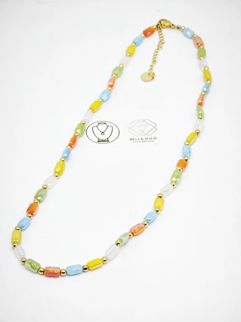Collier en acier inoxydable - MULTICOLORE