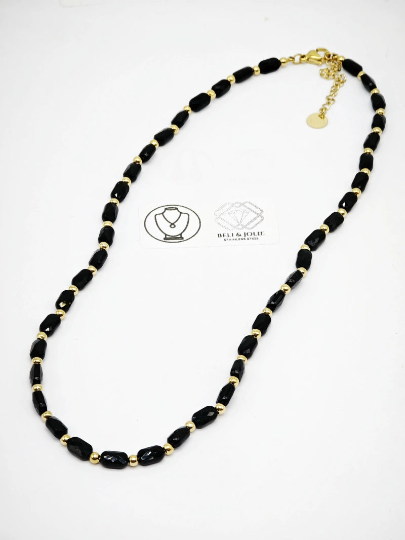 Collier en acier inoxydable - NOIR