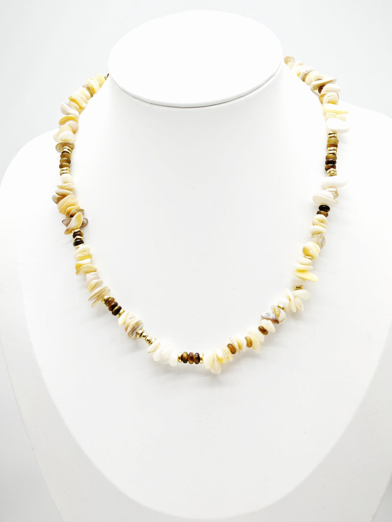 Collier en acier inoxydable - BEIGE