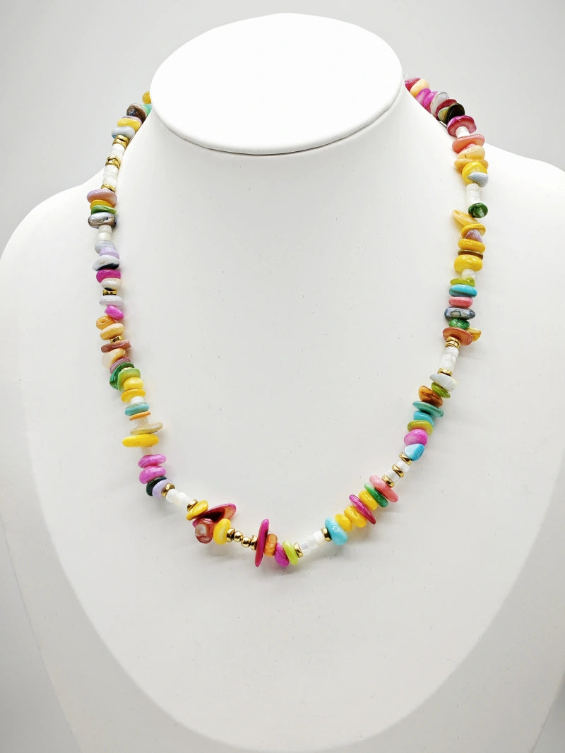 Collier en acier inoxydable - MULTICOLORE