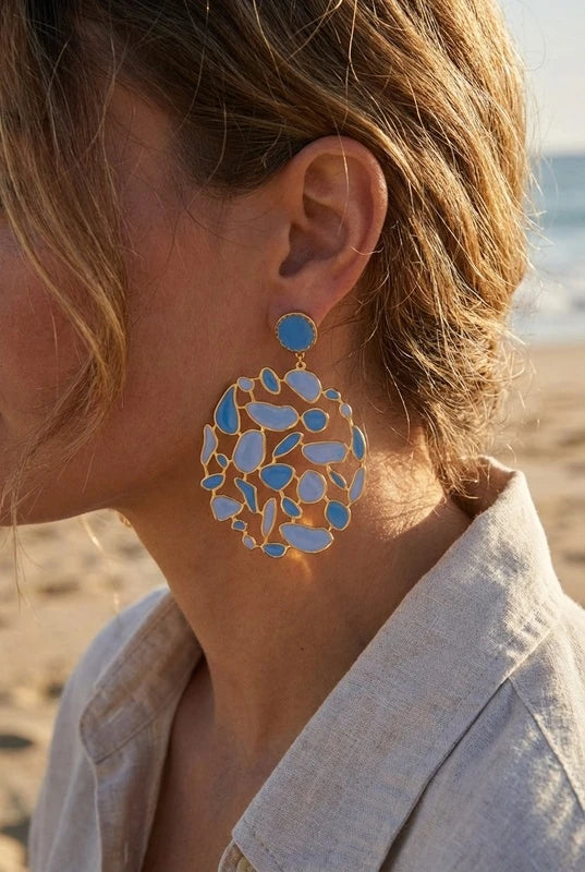 Boucles d’oreilles en acier inoxydable