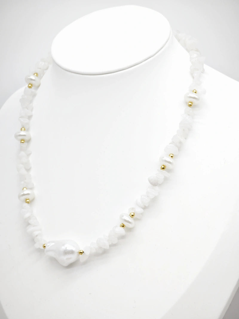 Collier en acier inoxydable - BLANC
