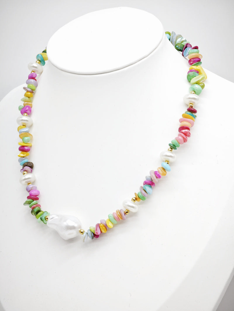 Collier en acier inoxydable - MULTICOLORE