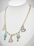 Collier en acier inoxydable - BLEU
