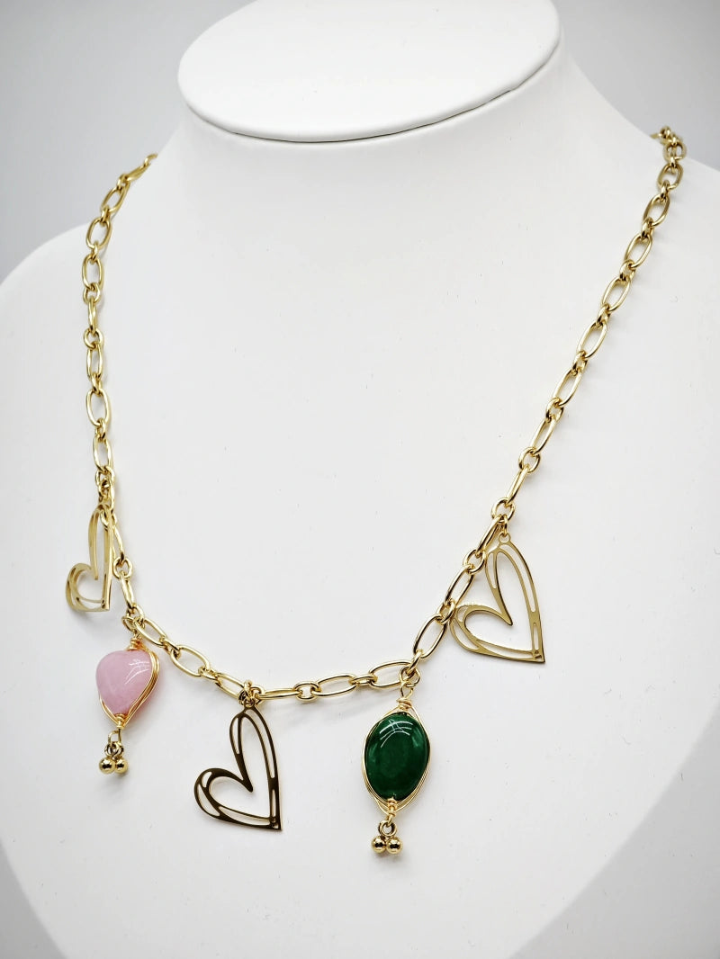 Collier en acier inoxydable - MULTICOLORE