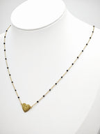 Collier en acier inoxydable - NOIR