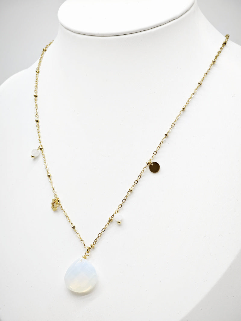 Collier en acier inoxydable - BLANC