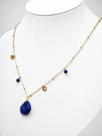 Collier en acier inoxydable - BLEU MARINE