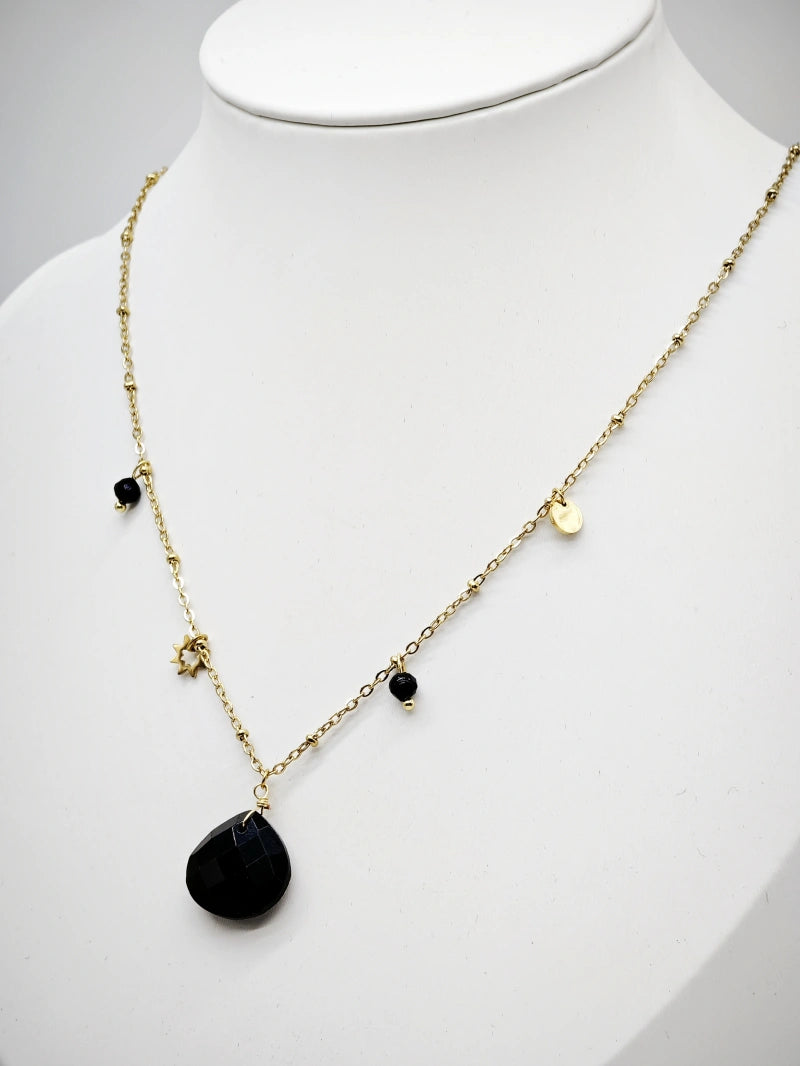 Collier en acier inoxydable - NOIR