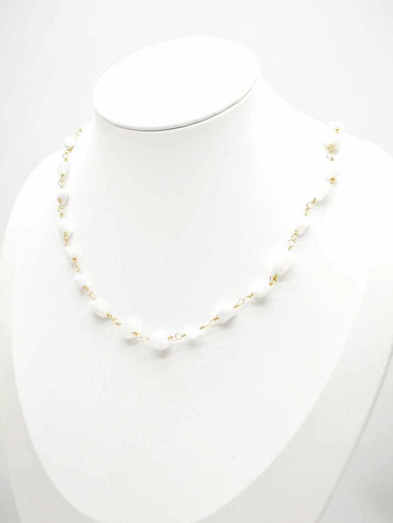 Collier en acier inoxydable - BLANC