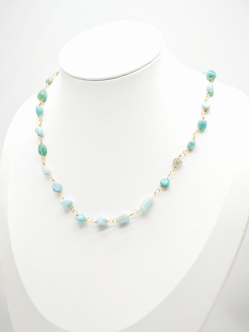 Collier en acier inoxydable - BLEU