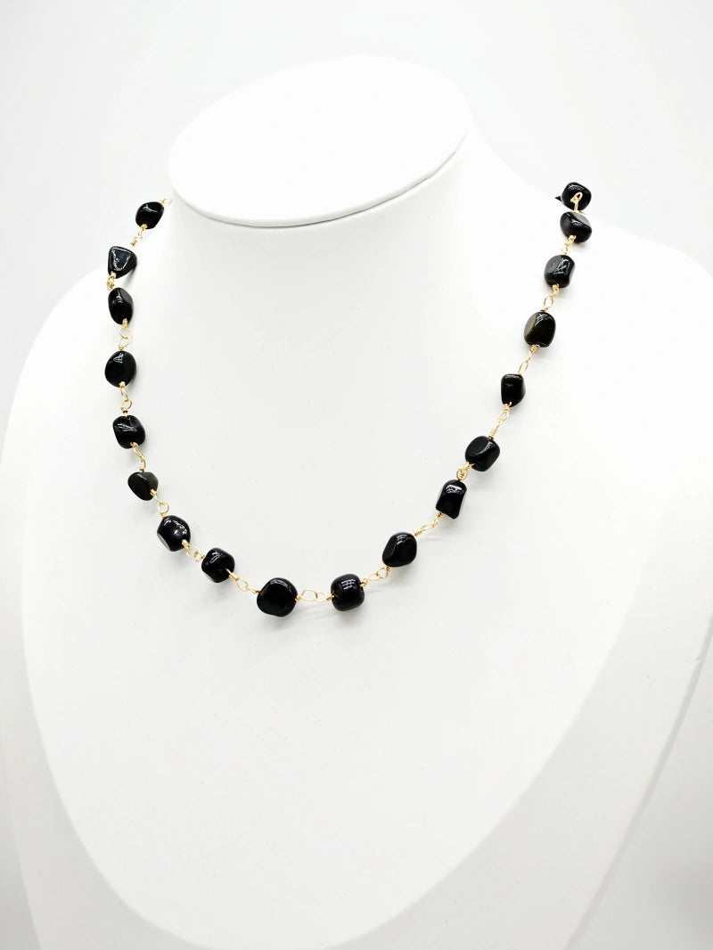 Collier en acier inoxydable - NOIR