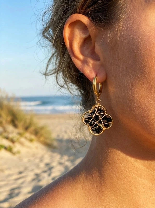 Boucles d’oreilles en acier inoxydable
