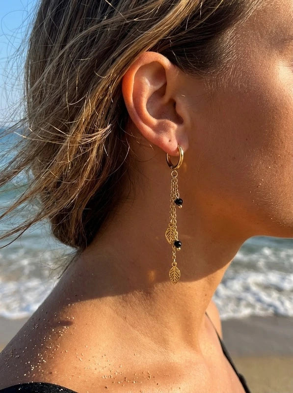 Boucles d’oreilles en acier inoxydable