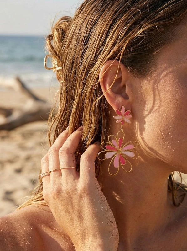 Boucles d’oreilles en acier inoxydable