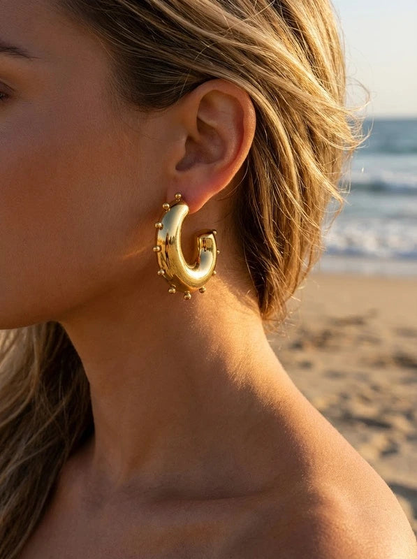 Boucles d’oreilles en acier inoxydable
