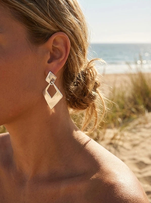 Boucles d’oreilles en acier inoxydable