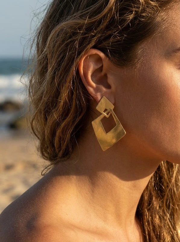 Boucles d’oreilles en acier inoxydable
