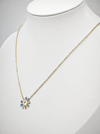 Collier en acier inoxydable - BLEU MARINE