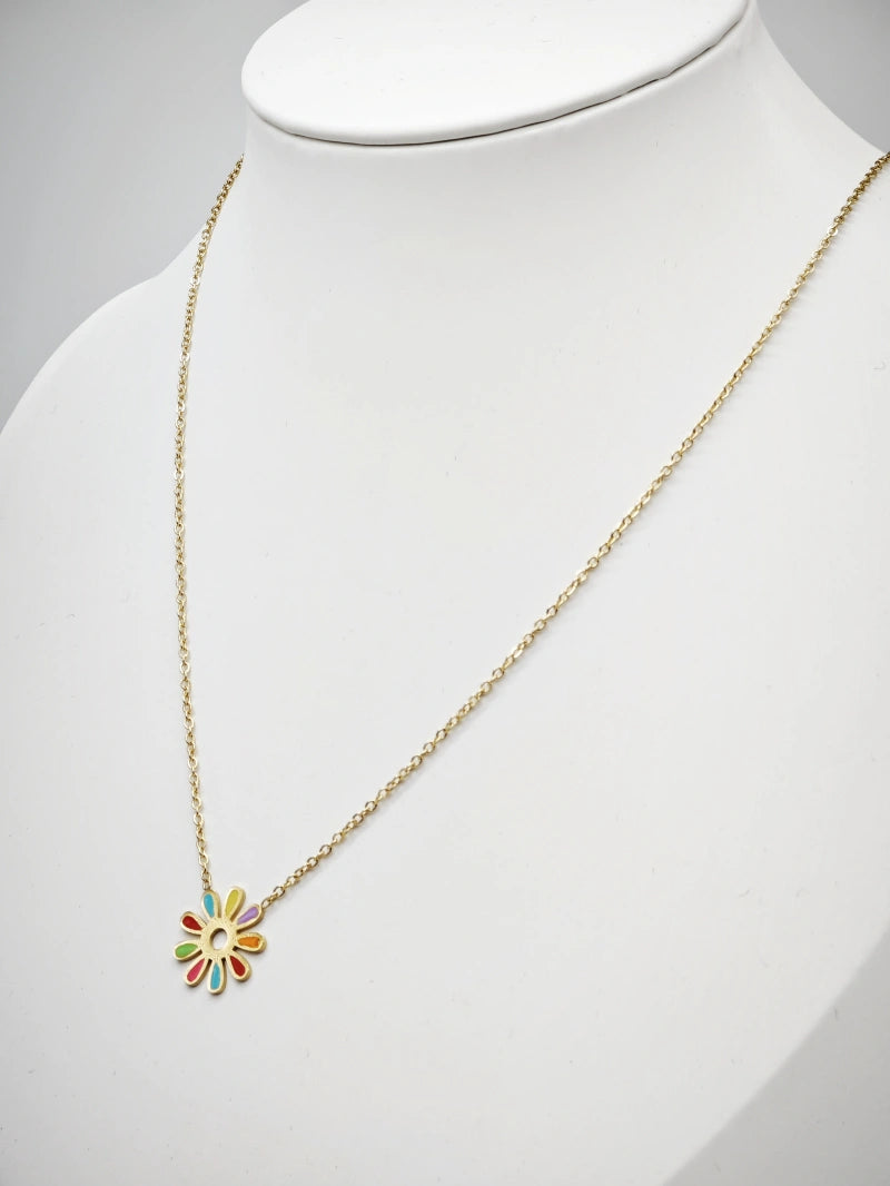 Collier en acier inoxydable - MULTICOLORE