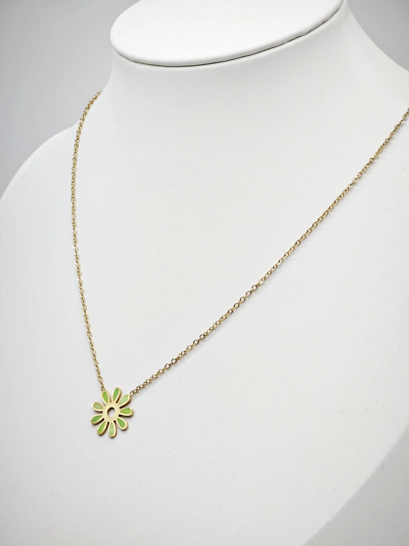 Collier en acier inoxydable - VERT
