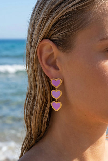 Boucles d’oreilles en acier inoxydable