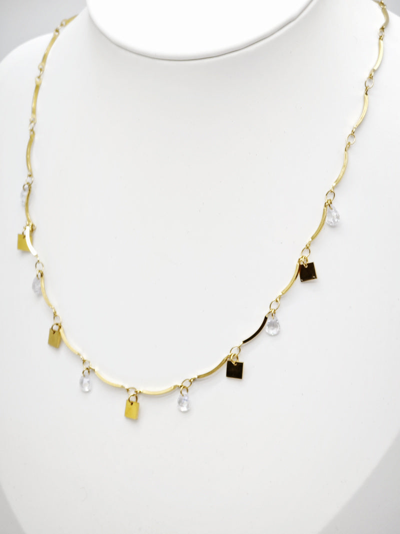 Collier en acier inoxydable - BLANC
