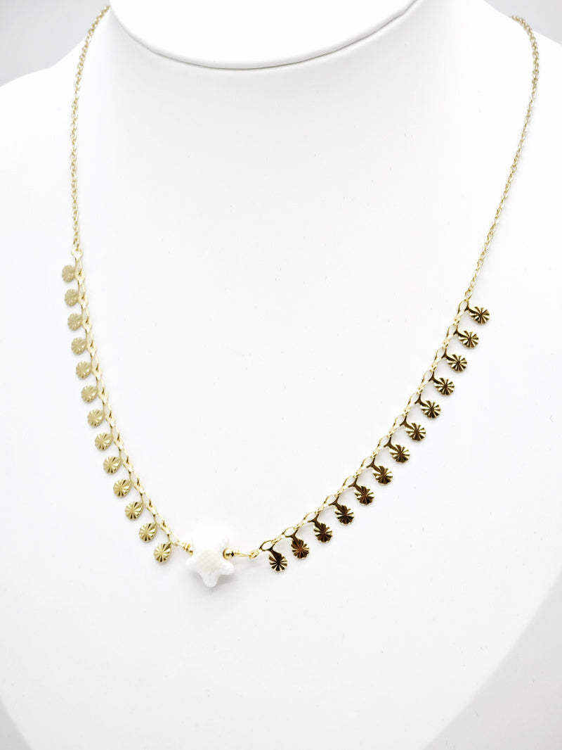 Collier en acier inoxydable - BLANC