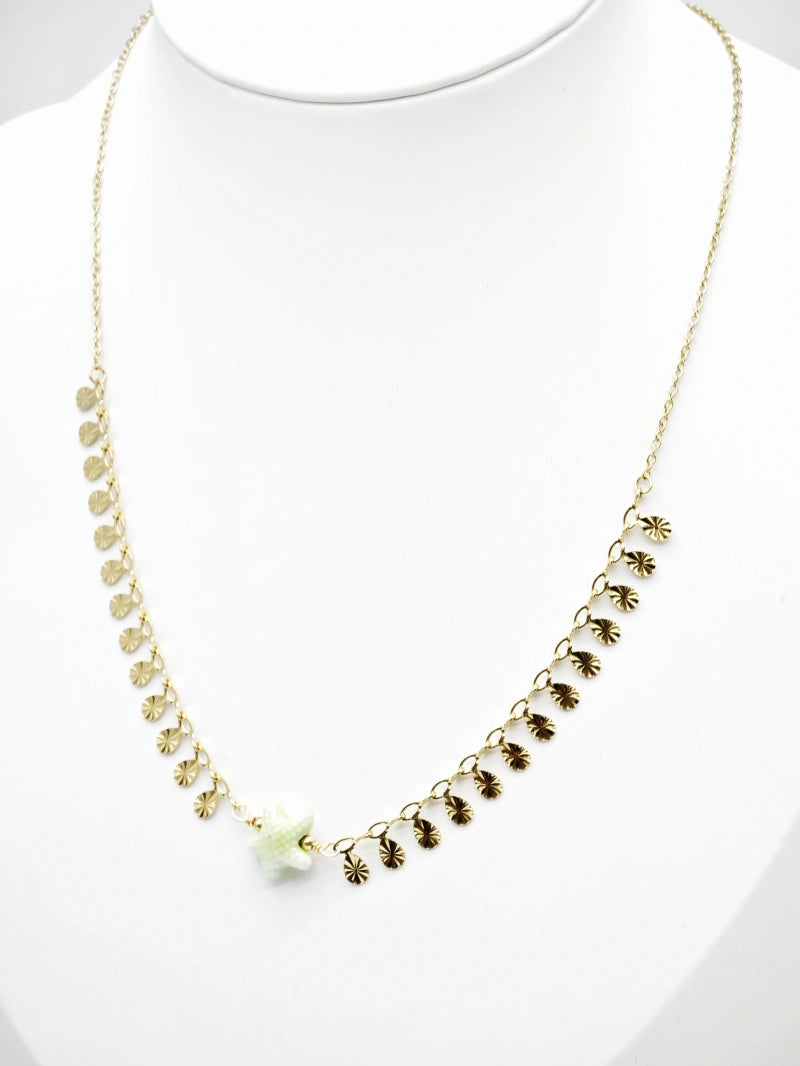 Collier en acier inoxydable - VERT