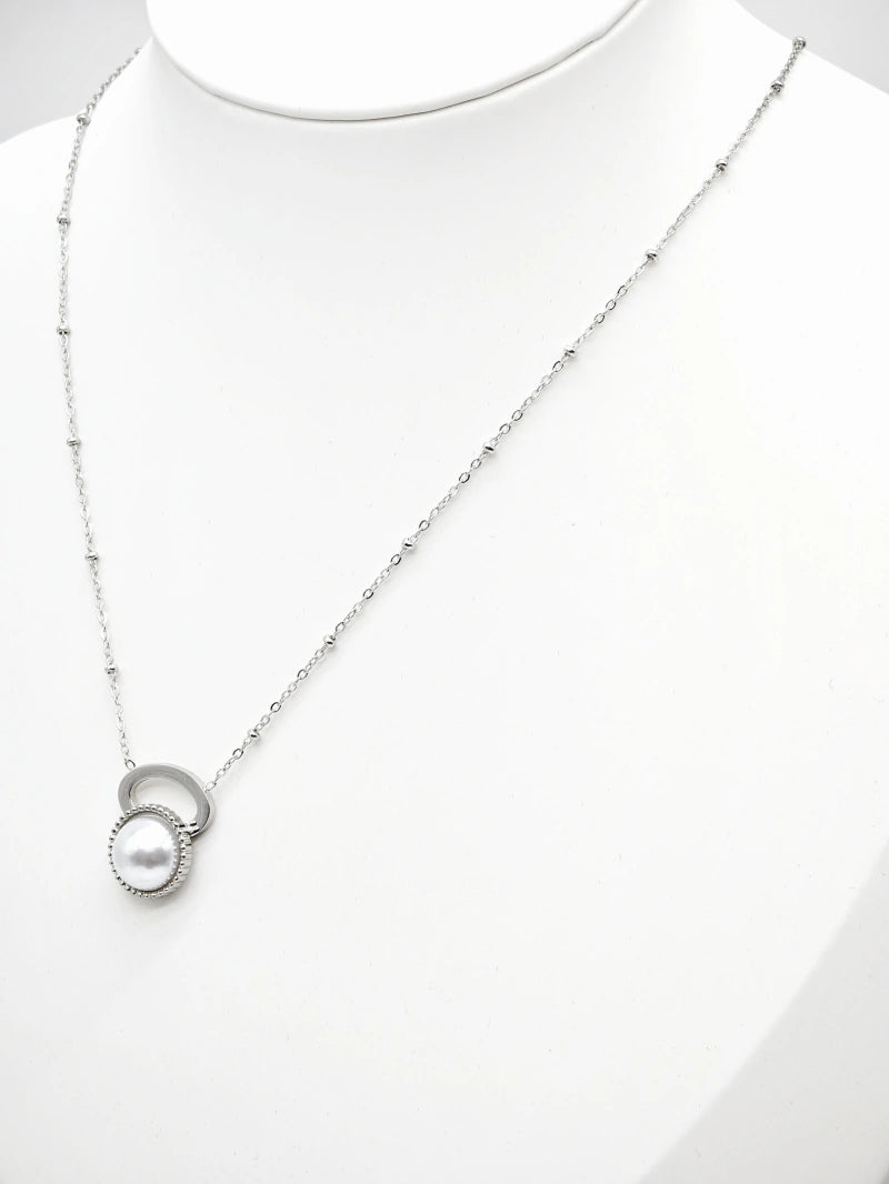 Collier en acier inoxydable - ARGENT