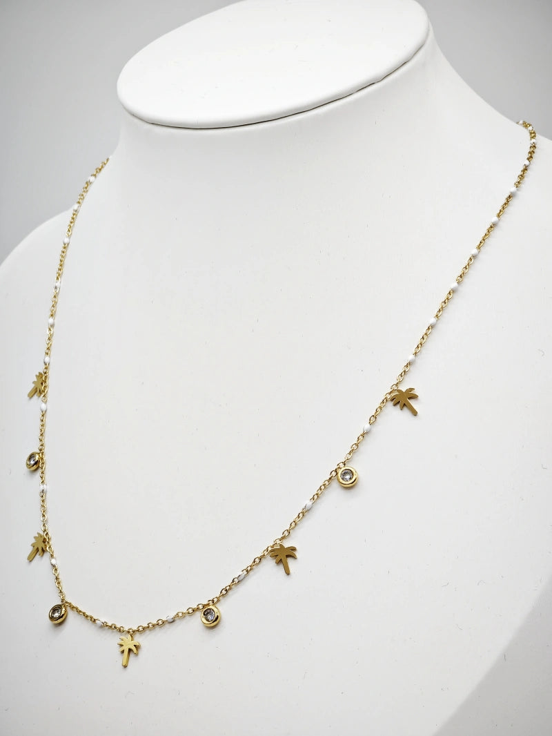 Collier en acier inoxydable - BLANC