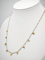 Collier en acier inoxydable - BLEU