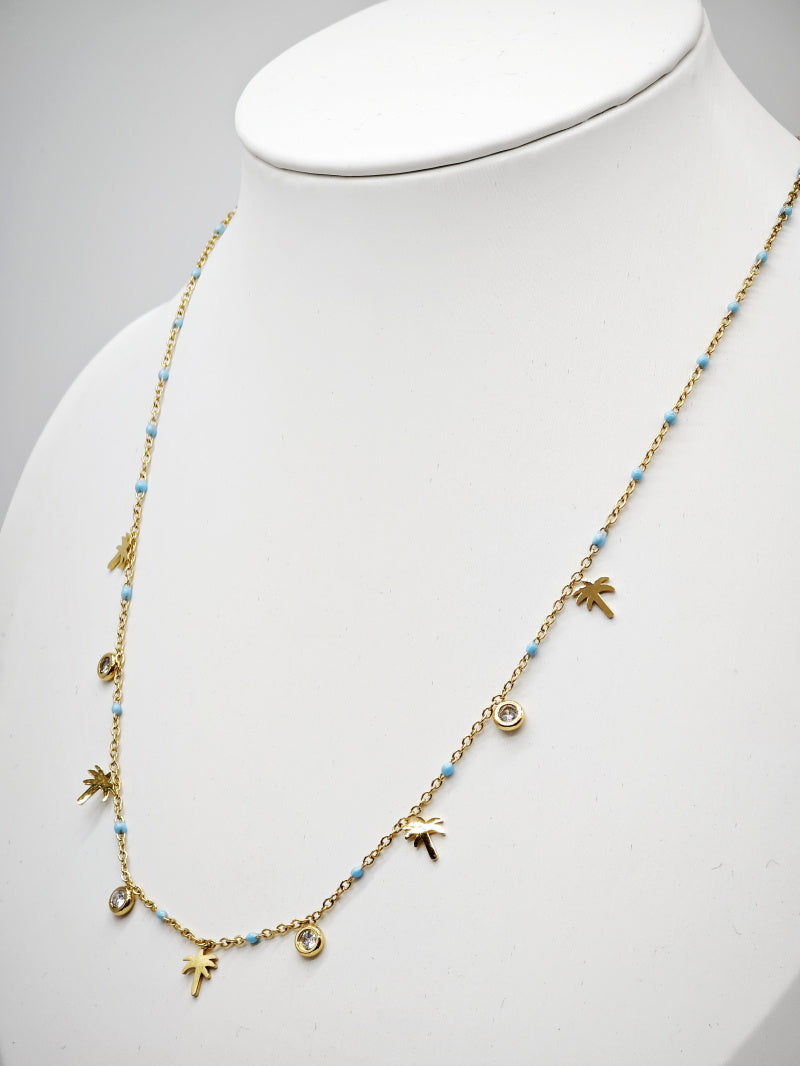 Collier en acier inoxydable - BLEU