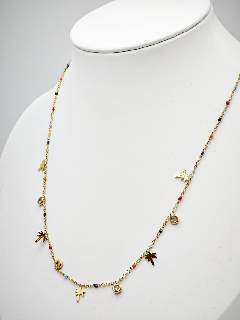 Collier en acier inoxydable - MULTICOLORE