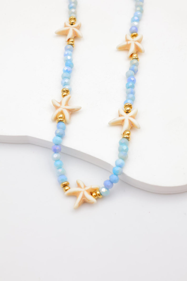 Collier avec motifs étoile de mer - BLEU
