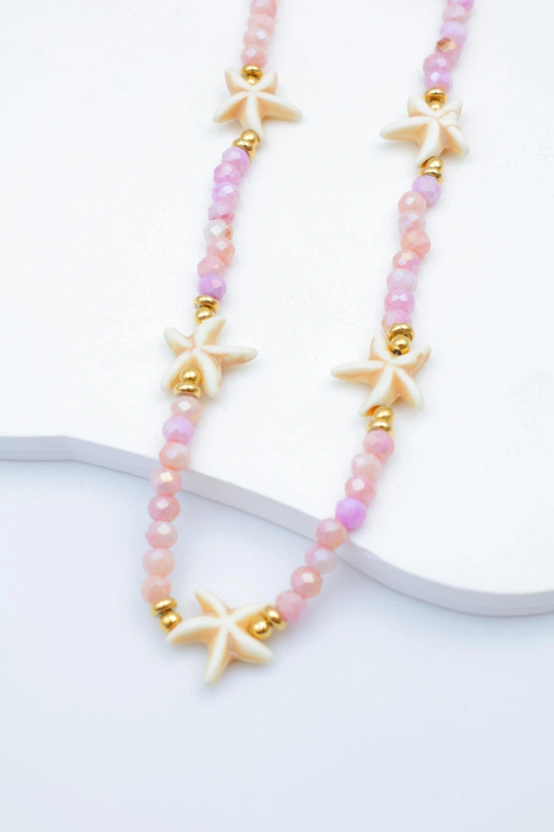 Collier avec motifs étoile de mer - VIOLET