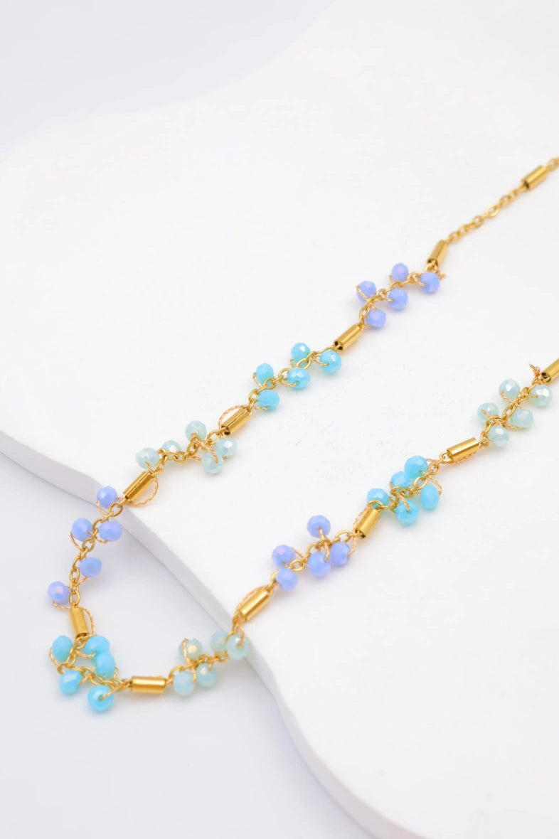 Collier en acier inoxydable - BLEU