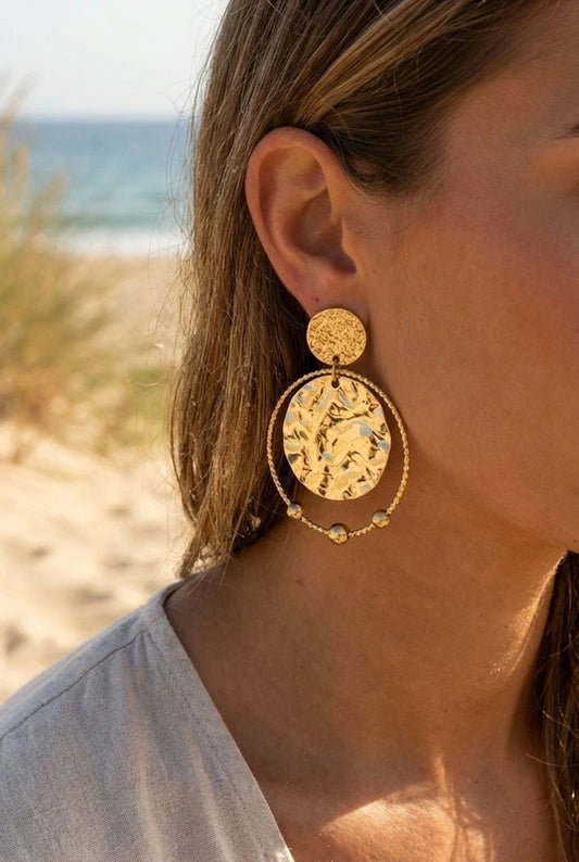 Boucles d’oreilles en acier inoxydable