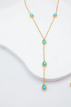 Collier en acier inoxydable - BLEU