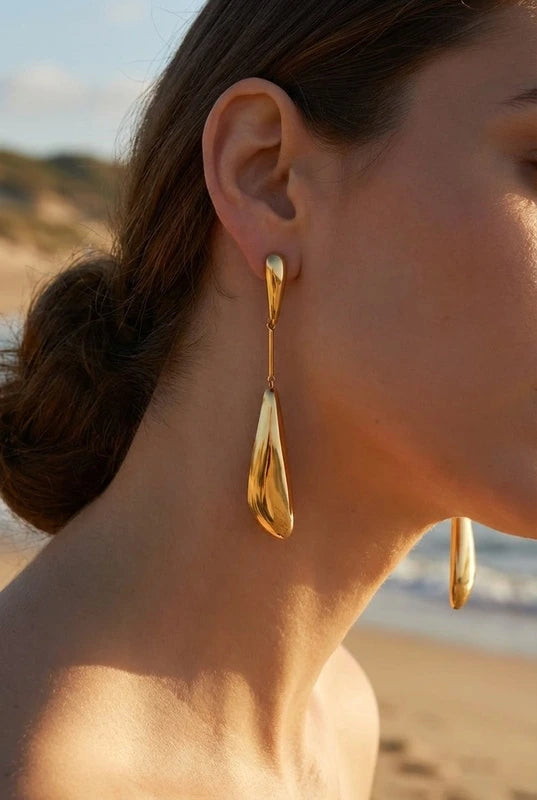 Boucles d’oreilles en acier inoxydable