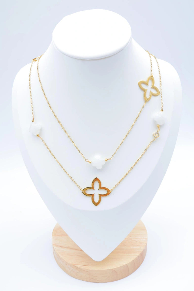 Collier en acier inoxydable - BLANC