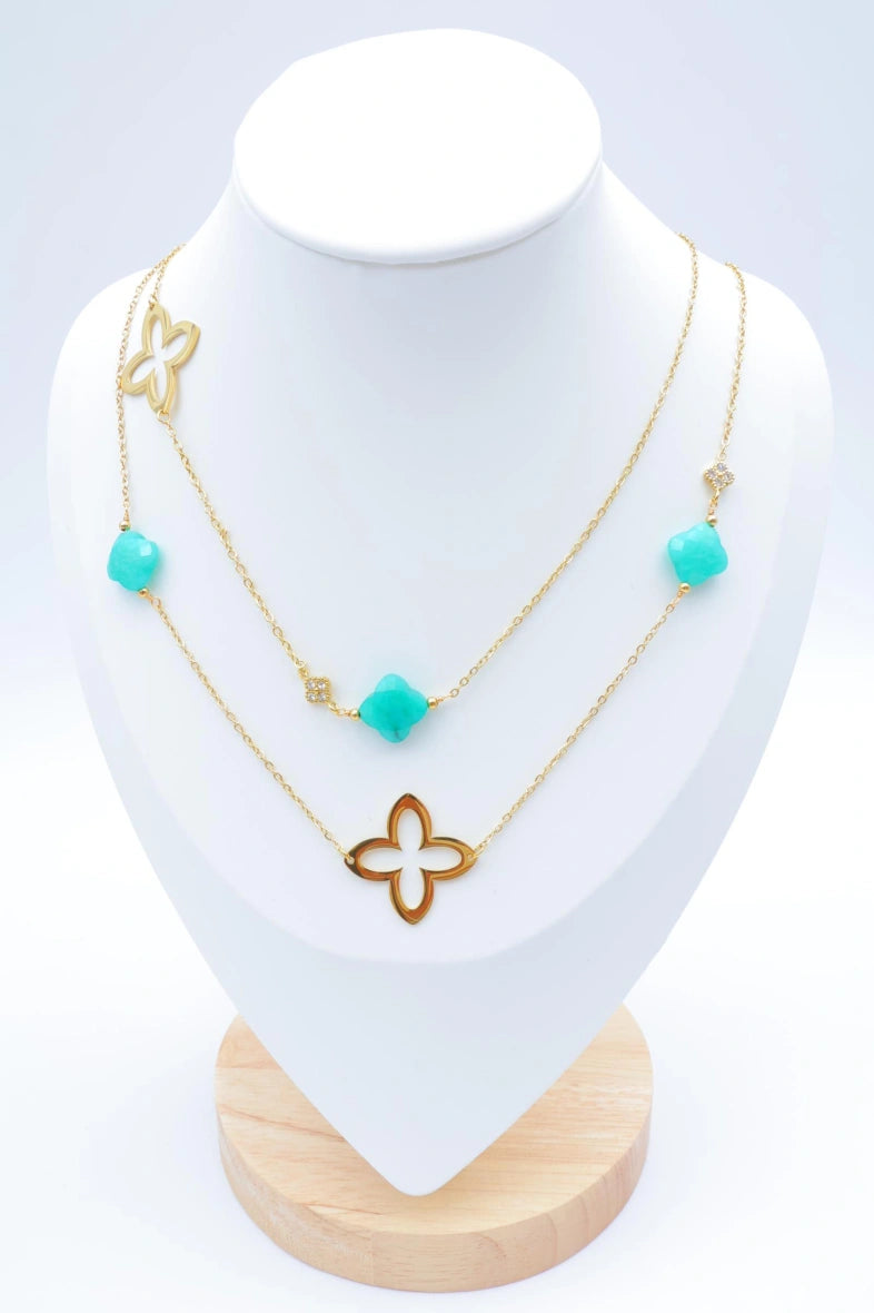 Collier en acier inoxydable - BLEU
