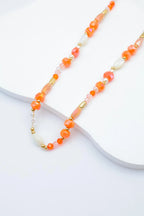 Collier en acier inoxydable - ORANGE