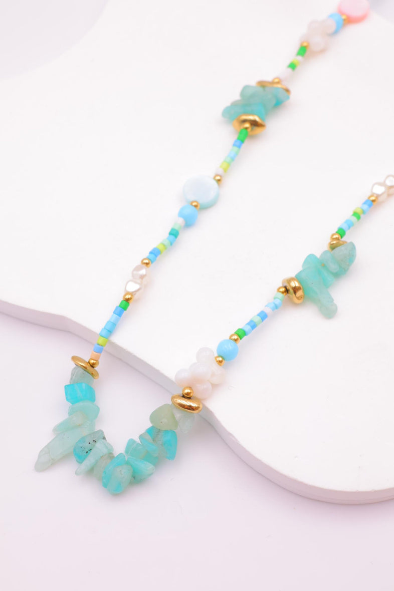 Collier en acier inoxydable - BLEU