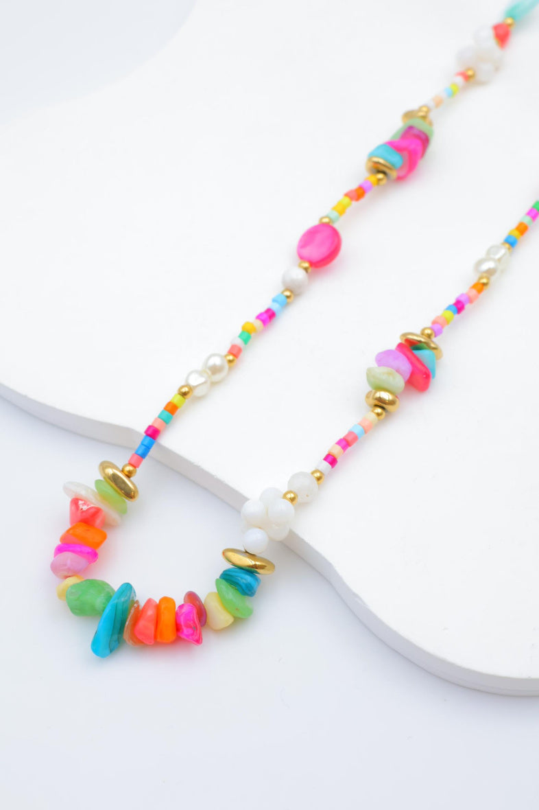 Collier en acier inoxydable - MULTICOLORE