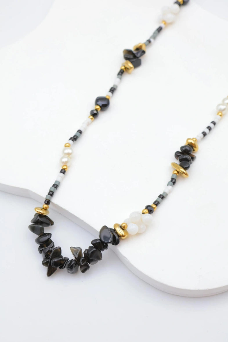 Collier en acier inoxydable - NOIR