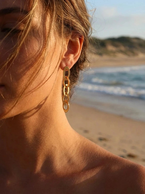 Boucles d’oreilles en acier inoxydable