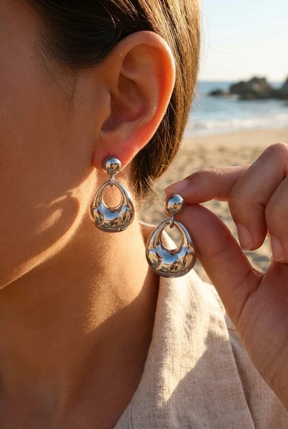 Boucles d’oreilles en acier inoxydable