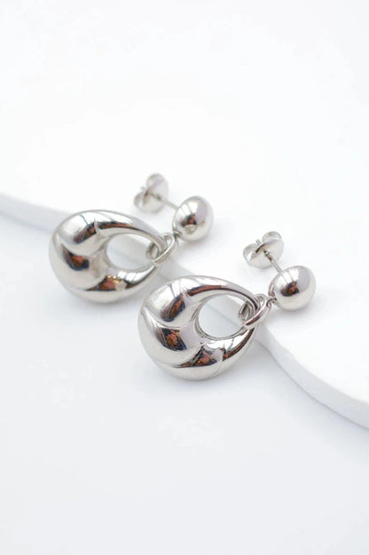 Boucles d’oreilles en acier inoxydable